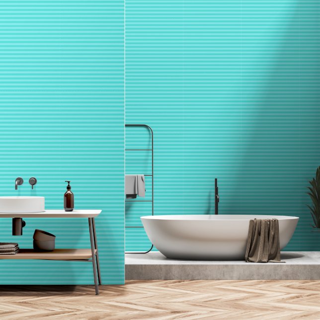 Papier Peint Rideau (Salle de bain)