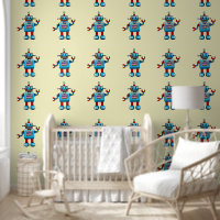 robots heureux pour bébés en garderie