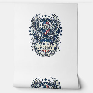 Papier Peint Rocker du bandana patriotique Méta musique Old Glo