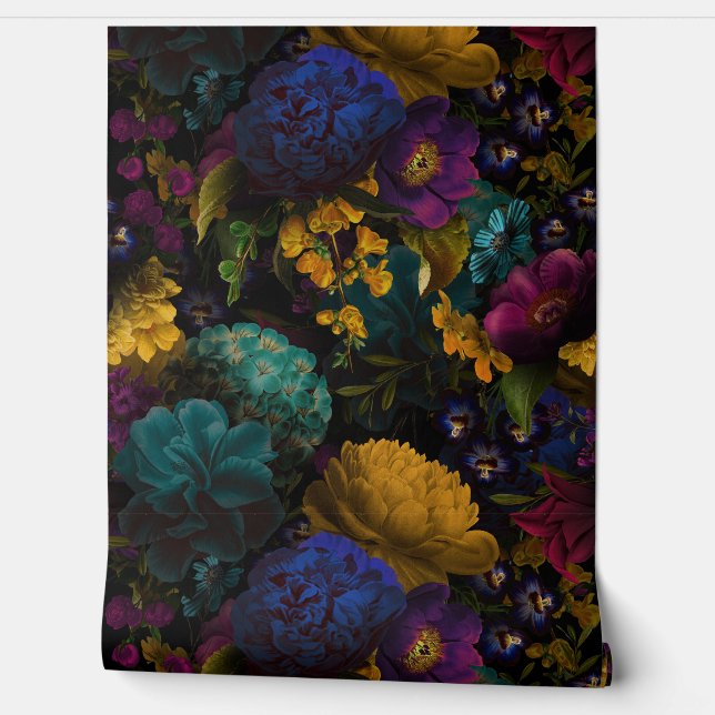 Papier Peint Romantisme d'été vintage (Déroulement)