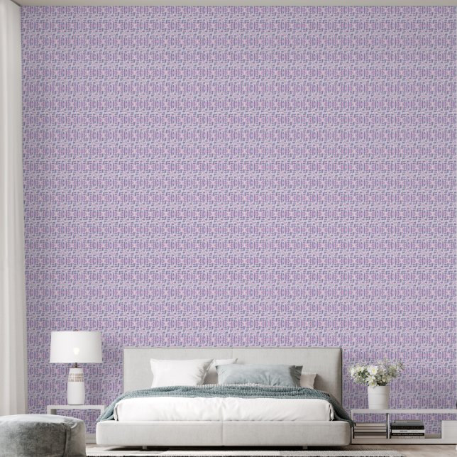 PAPIER PEINT ROSE (Chambre à coucher)