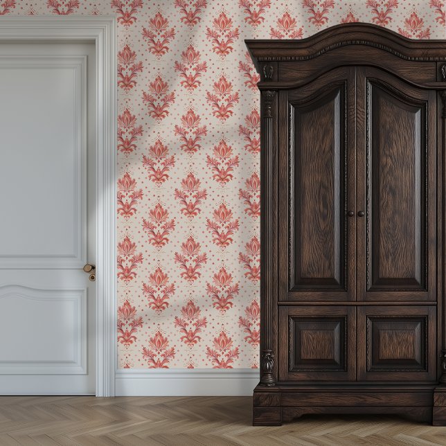Papier Peint Rosé Baroque Elégance Princesscore (Rosé Baroque Elegance Princesscore Wallpaper)
