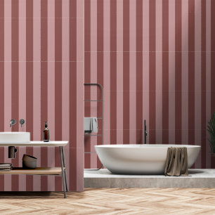 Papier Peint Rose de soie élégante et motif rayé rose timide