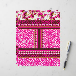 papier peint rose et blanc avec croix dessus