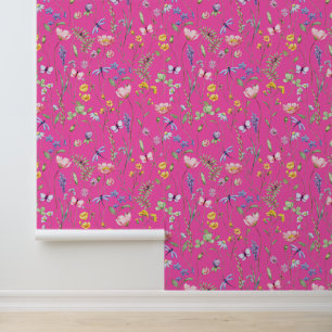 Papier Peint Rose fleur sauvage