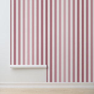 Papier Peint Rose Gold Élégant Rayé Rose