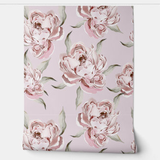 Papier peint rose moderne