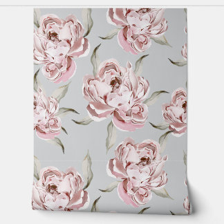 Papier peint rose moderne