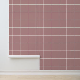 Papier Peint Rose Poudré Tendances Grille 6"