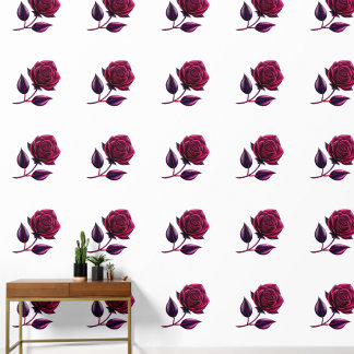 Papier Peint rose rouge