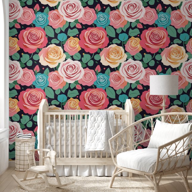 Papier Peint Roses : Les Emblèmes Eternels de l'Amour et de la  (Enfants)