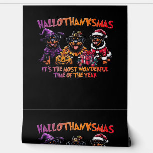 Papier Peint Rottweiler Halloween Thanksgiving Noël Classi
