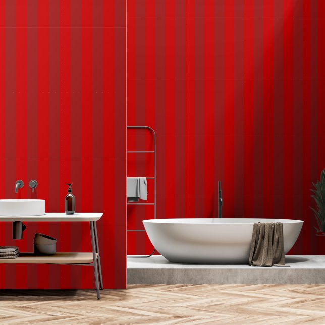 Papier Peint Rouge cerise sur tomate Rouge Ultra Large 4 Pouces (Salle de bain)
