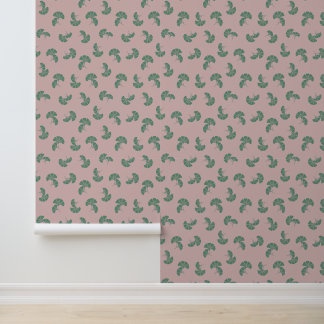 Papier Peint Rouge Ginkgo
