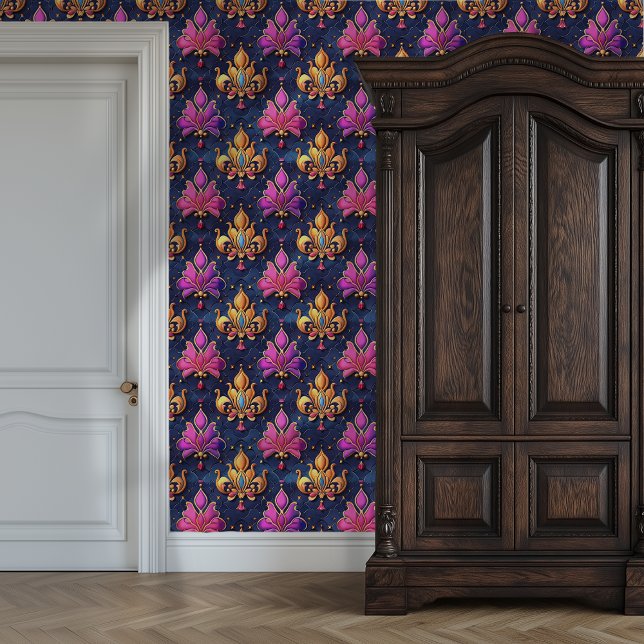 Papier Peint Royal Princesscore aux tons bijoux (Jewel-Toned Royal Princesscore Wallpaper)