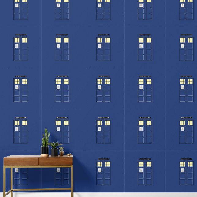Papier Peint Royaume-Uni - Blue Police Public Call Box 1 (Couloir)