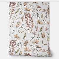 Rustique aquarelle Feuilles en terre cuite