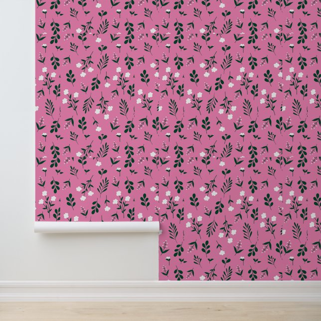 Papier Peint Rustique Élégant Floral   (Application)