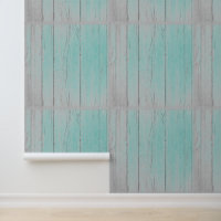 Rustique Plage Bois Turquoise Gris Vintage élégant