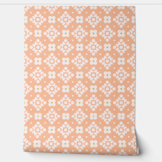 Papier Peint (S) 2502220A Geometric Floral Pattern Green Dots