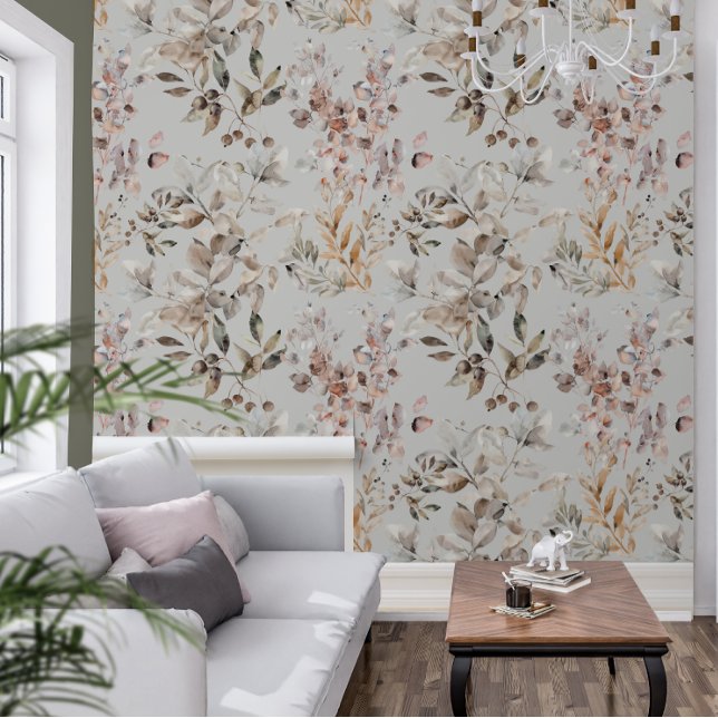 Papier Peint Sage Green Bijou Tone Berry Botanique (Créateur téléchargé)