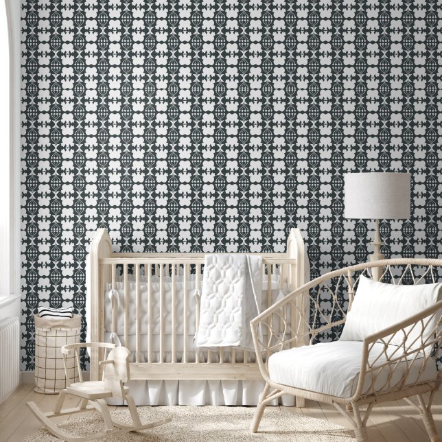 Papier Peint Sage Green Heart Leaf Wallpaper (Enfants)