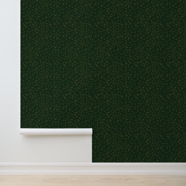 Papier Peint Sage Green Polka Dots Modern Pattern (Application)