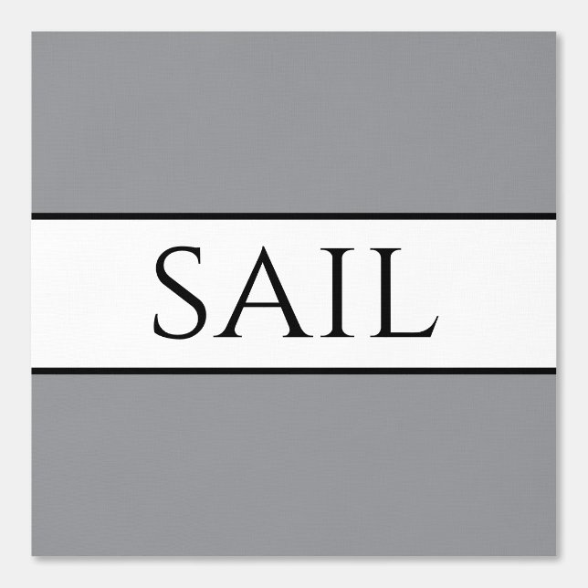 Papier Peint SAIL Chic moderne Gris noir blanc rayures (Recto)