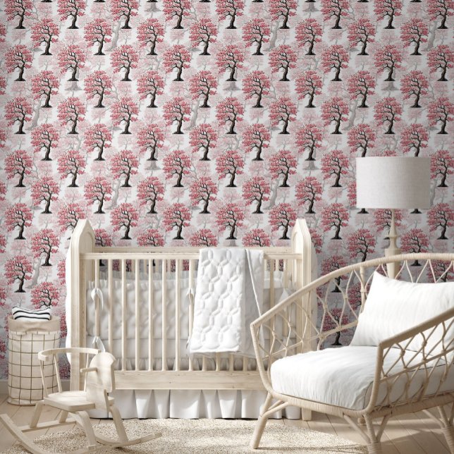 Papier Peint Sakura Rose Cherry Fleur Arbre Design (Créateur téléchargé)