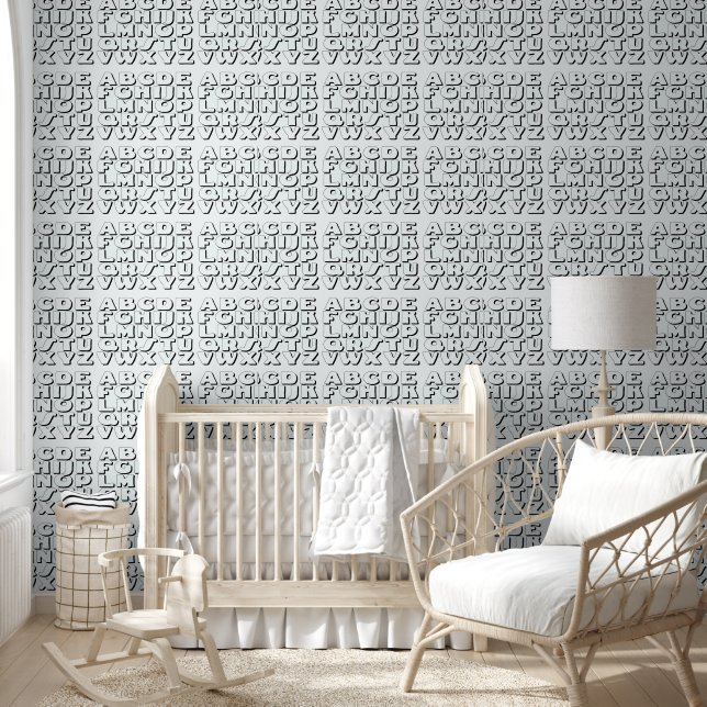 Papier Peint Salle pour enfants / Alphabet (Enfants)