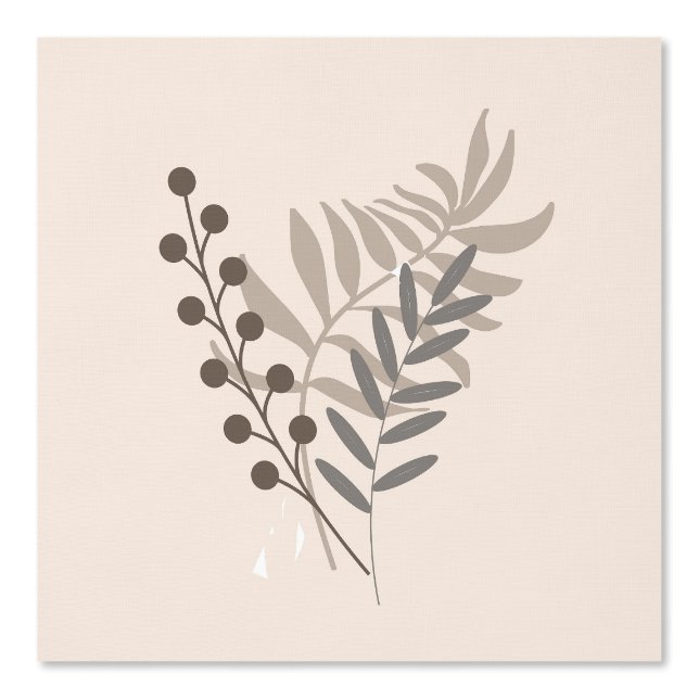 PAPIER PEINT SANS COUTURE BOHO FLORAL TERRRE CUITE (Recto)