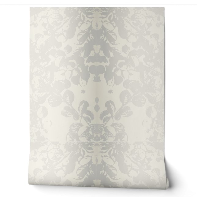Papier peint sans couture floral beige gris neutre (Déroulement)