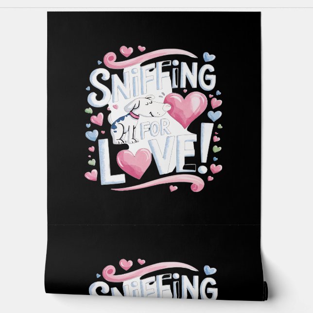 Papier Peint Saupoudrer pour l'amour ! Chien (Déroulement)