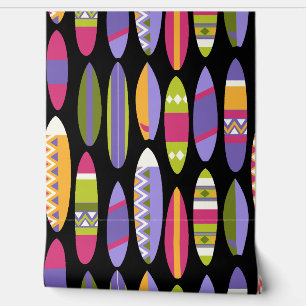 Papier Peint Secret Beach Hawaiian Surfboards - Blues
