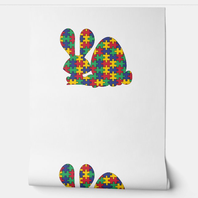 Papier Peint Sensibilisation sur l'autisme de Pâques Rabbit Piè (Déroulement)