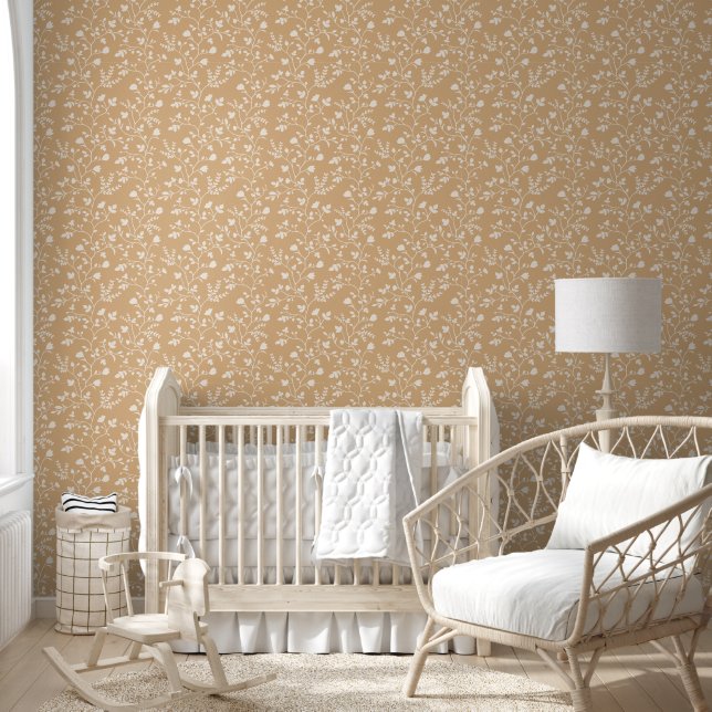 Papier Peint Sérénade botanique XL fleurs blanches silhouette m (Enfants)