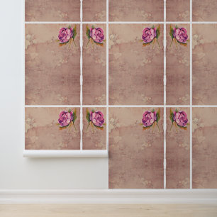 Papier Peint Sérénité Rose Classique