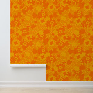Papier Peint Seventies fleur vintage rétro