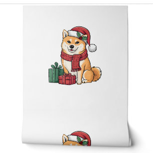 Papier Peint Shiba Inu Chien vêtements de Noël Chien de Noël No