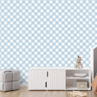 Simple chèque bleu clair en vichy plis