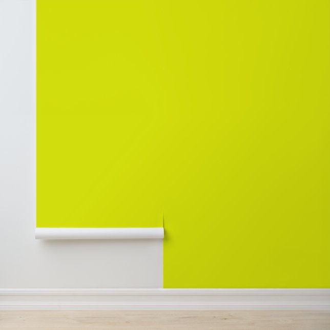 Papier Peint Simple moderne Neon Fluorescent Jaune (Application)