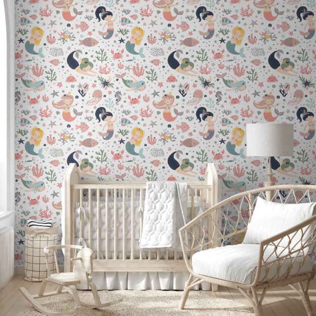 Papier Peint Sirènes (Enfants)