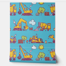 Site de construction pour enfants et véhicules