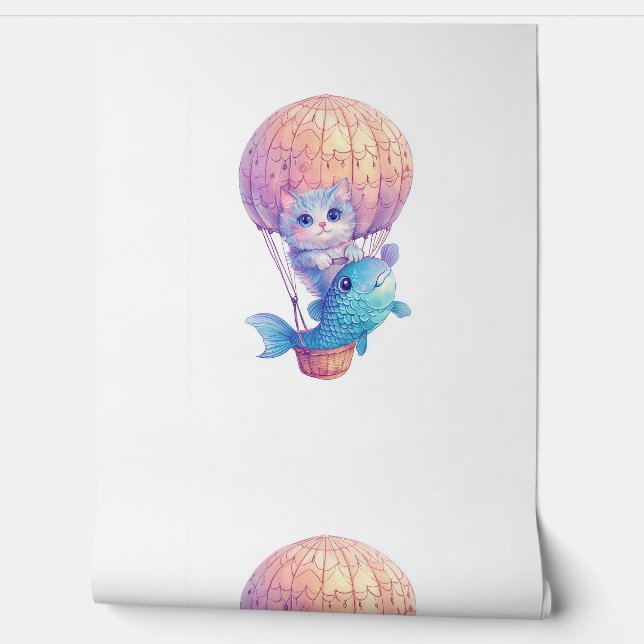 Papier Peint Sky High Kitty - Cute Whimssic Cat Adventure (Déroulement)