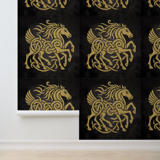 Papier Peint Sleipnir Cheval à Huit Pattes Mythologie Nordique