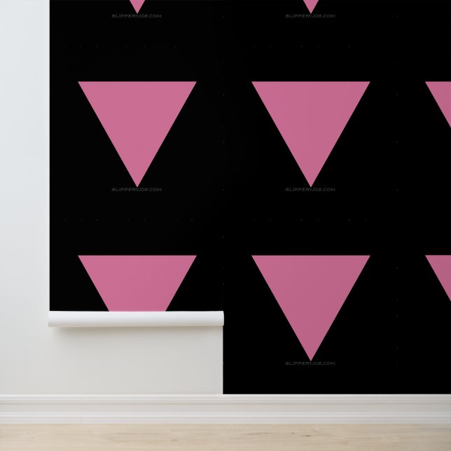 Papier Peint SlipperyJoe's rose triangle drapeau clair rose sym (Application)