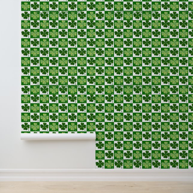 Papier Peint SlipperyJoe's Saint-Patrick quatre feuilles de trè (Application)