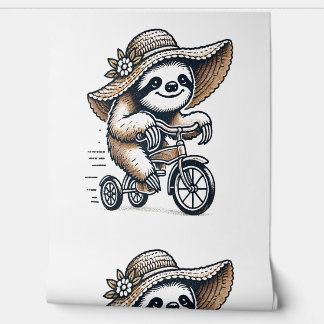 Papier Peint Sloth Riding Bike