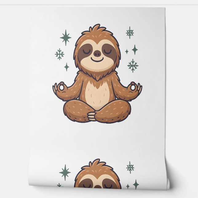 Papier Peint Sloth Yoga Sloth (Déroulement)