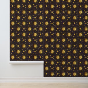 Papier Peint Soleil et étoiles
